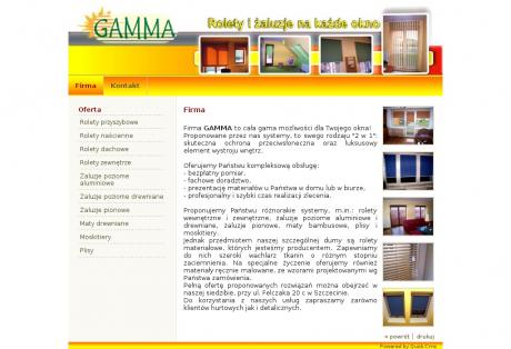 Gamma. Rolety, żaluzje, moskitiery. Marcin Stanowski